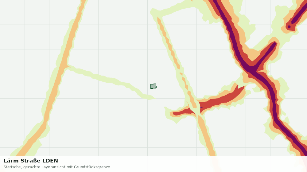 Statische Kartenansicht: Lärm Straße LDEN