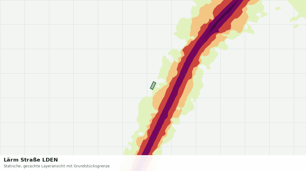 Statische Kartenansicht: Lärm Straße LDEN