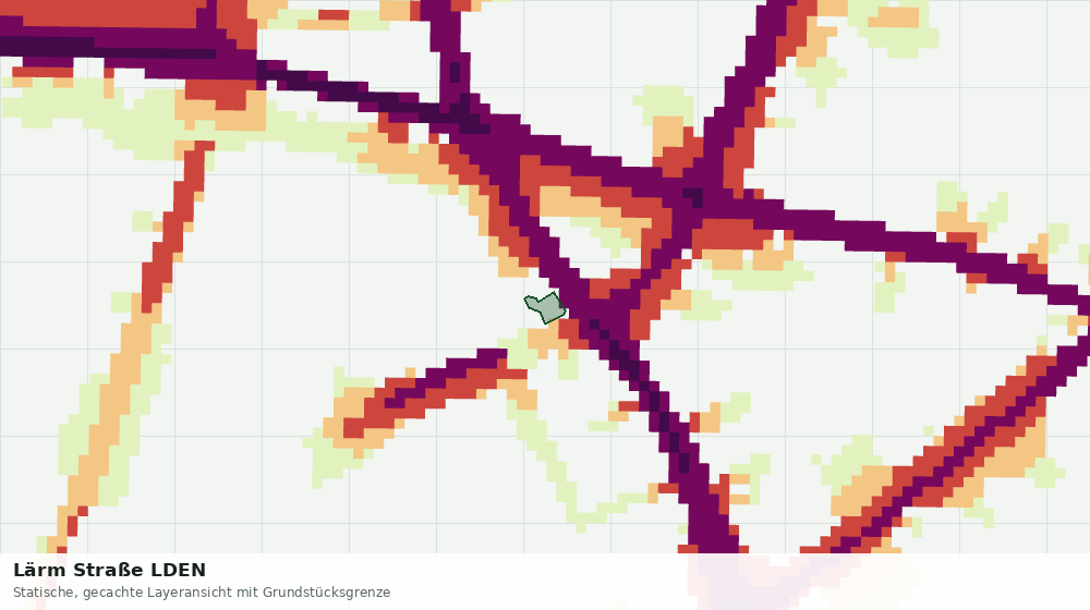 Statische Kartenansicht: Lärm Straße LDEN
