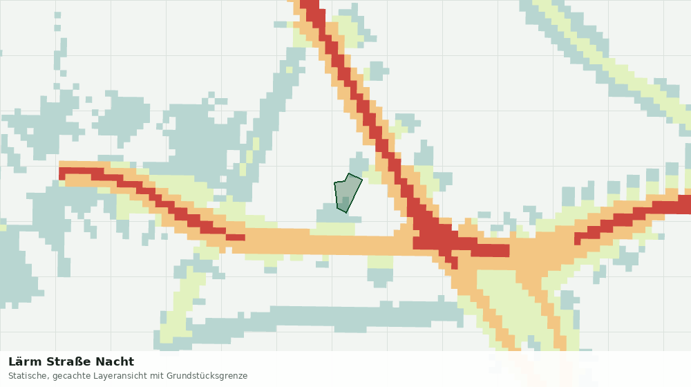 Statische Kartenansicht: Lärm Straße Nacht