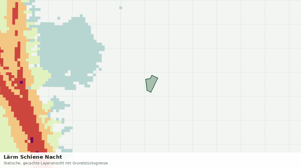 Statische Kartenansicht: Lärm Schiene Nacht