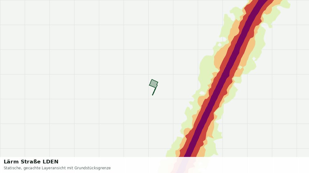 Statische Kartenansicht: Lärm Straße LDEN