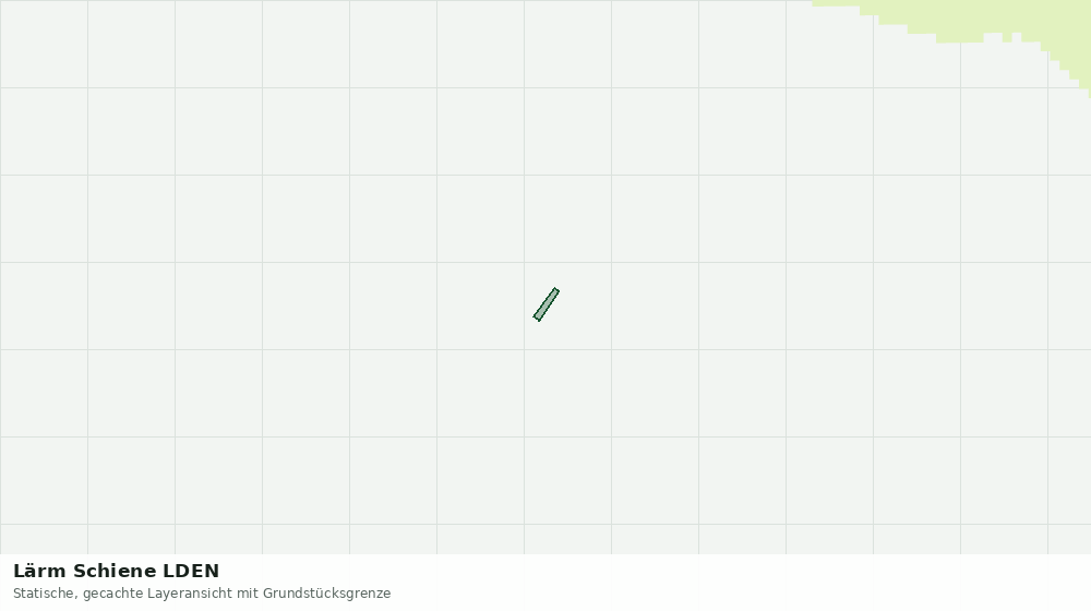 Statische Kartenansicht: Lärm Schiene LDEN