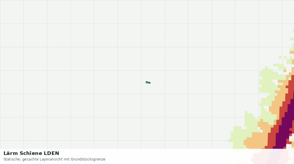 Statische Kartenansicht: Lärm Schiene LDEN