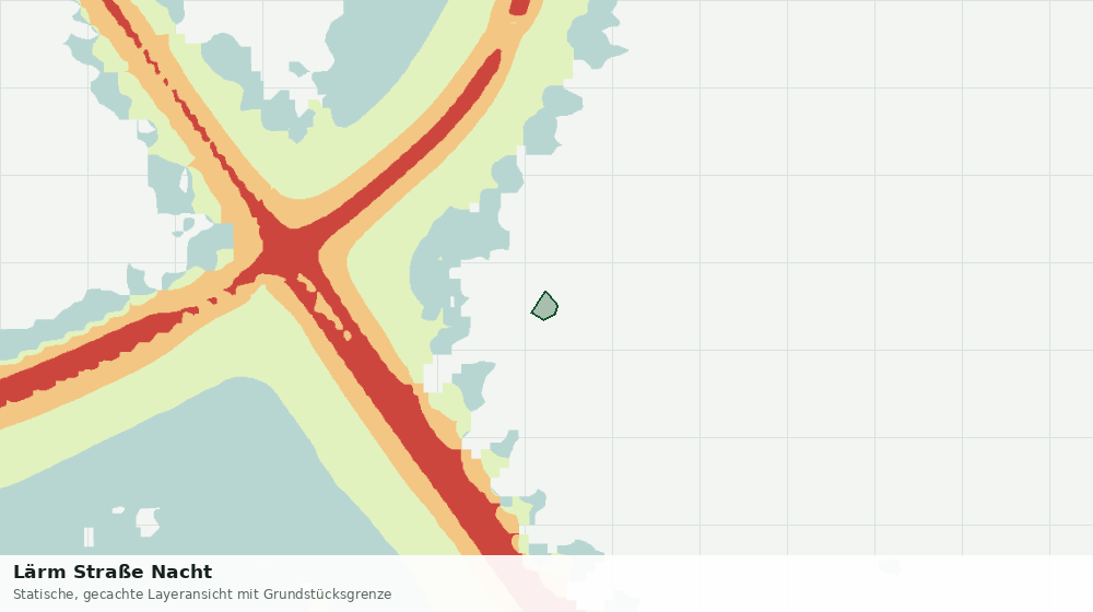 Statische Kartenansicht: Lärm Straße Nacht