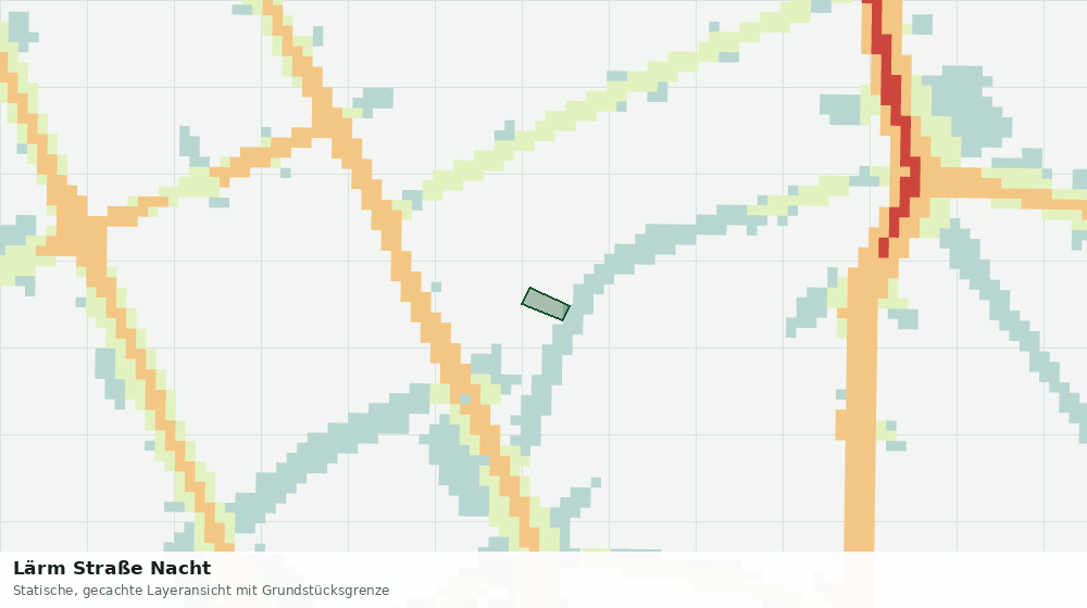 Statische Kartenansicht: Lärm Straße Nacht