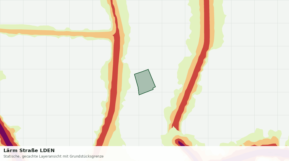 Statische Kartenansicht: Lärm Straße LDEN