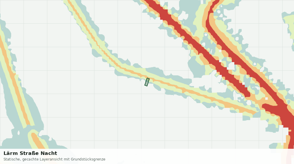 Statische Kartenansicht: Lärm Straße Nacht