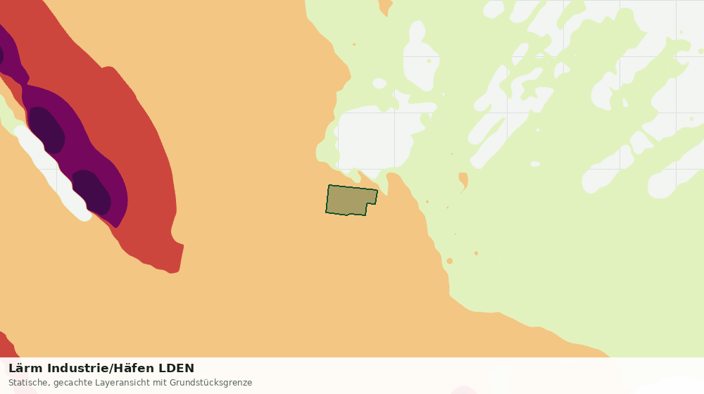 Statische Kartenansicht: Lärm Industrie/Häfen LDEN