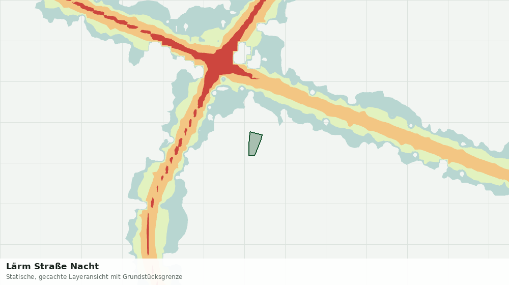 Statische Kartenansicht: Lärm Straße Nacht