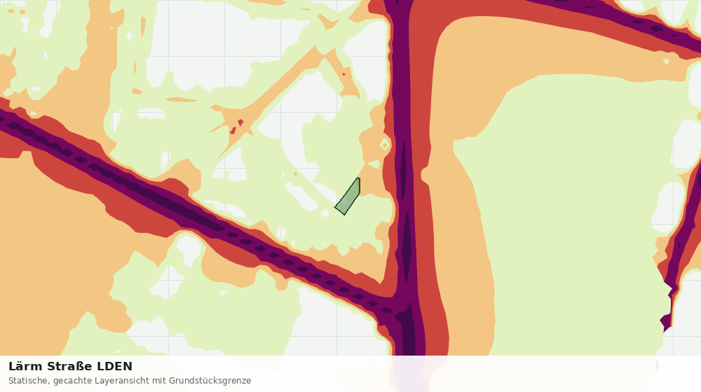Statische Kartenansicht: Lärm Straße LDEN