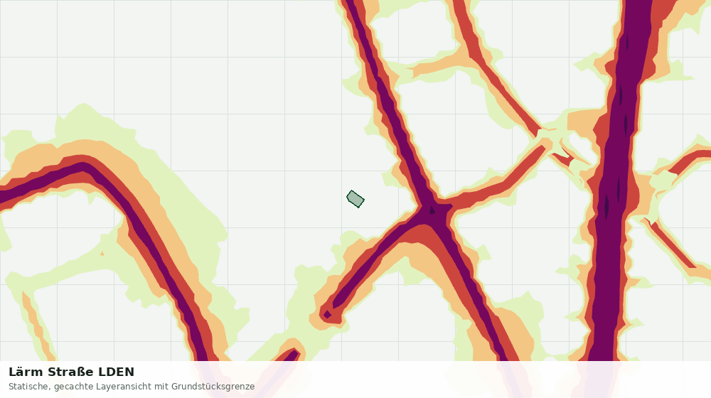 Statische Kartenansicht: Lärm Straße LDEN