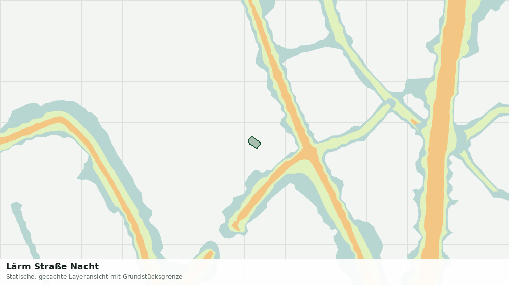 Statische Kartenansicht: Lärm Straße Nacht