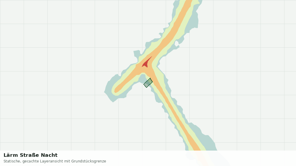 Statische Kartenansicht: Lärm Straße Nacht