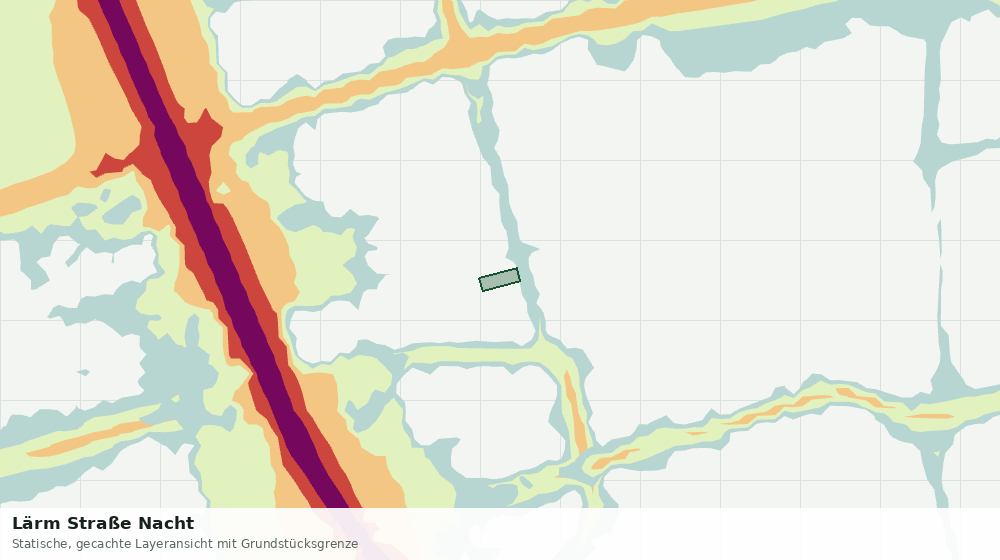 Statische Kartenansicht: Lärm Straße Nacht