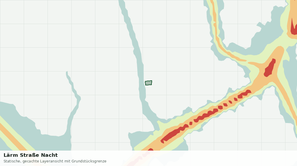 Statische Kartenansicht: Lärm Straße Nacht