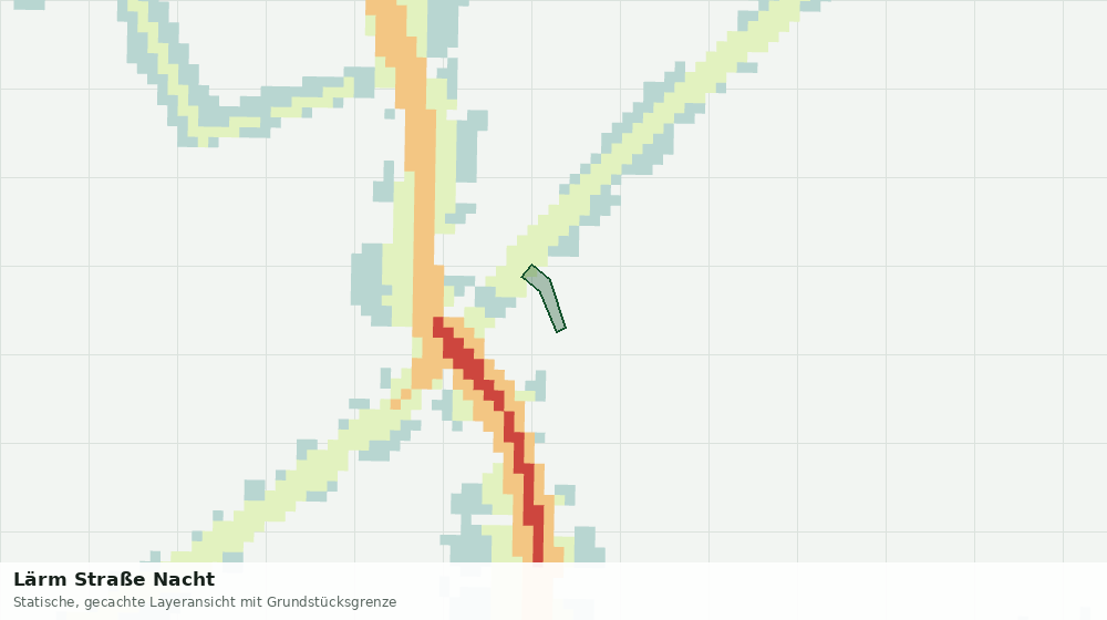 Statische Kartenansicht: Lärm Straße Nacht