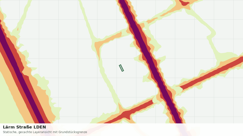 Statische Kartenansicht: Lärm Straße LDEN