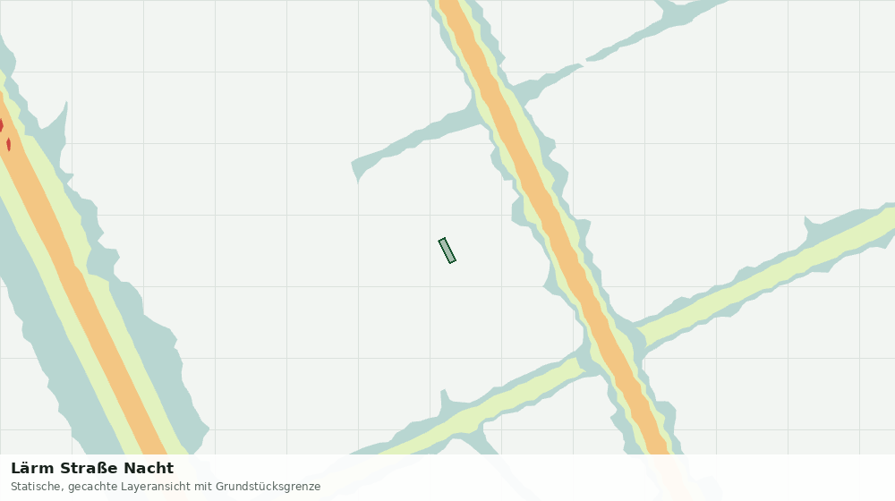 Statische Kartenansicht: Lärm Straße Nacht