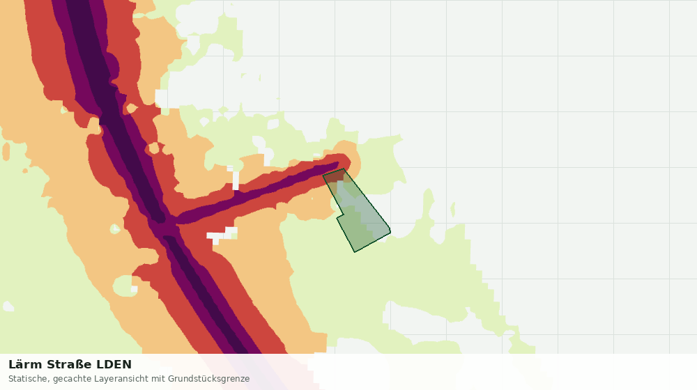 Statische Kartenansicht: Lärm Straße LDEN