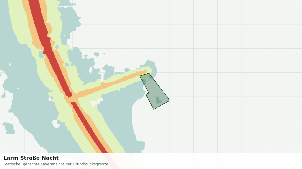 Statische Kartenansicht: Lärm Straße Nacht