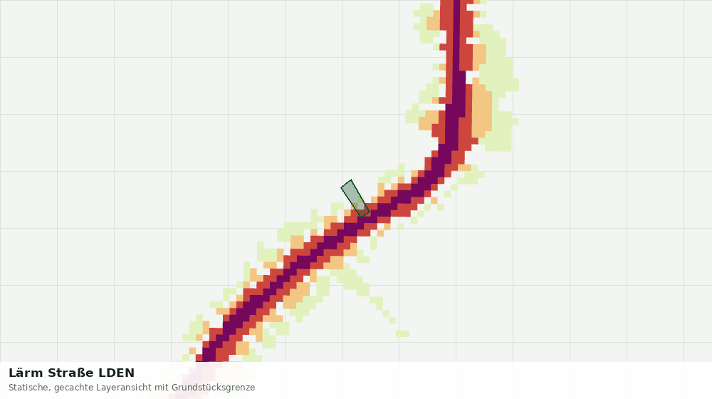 Statische Kartenansicht: Lärm Straße LDEN