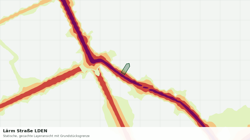Statische Kartenansicht: Lärm Straße LDEN