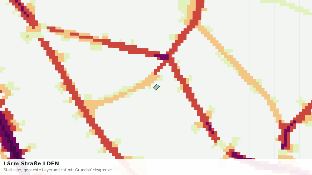 Statische Kartenansicht: Lärm Straße LDEN