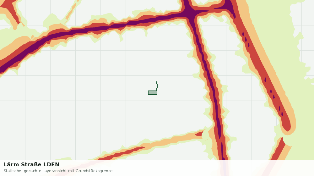 Statische Kartenansicht: Lärm Straße LDEN