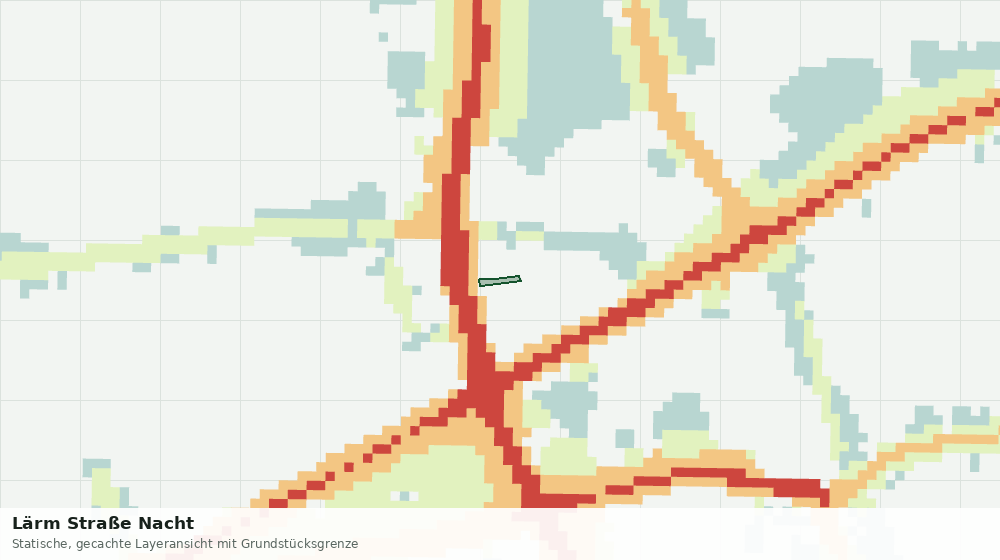 Statische Kartenansicht: Lärm Straße Nacht