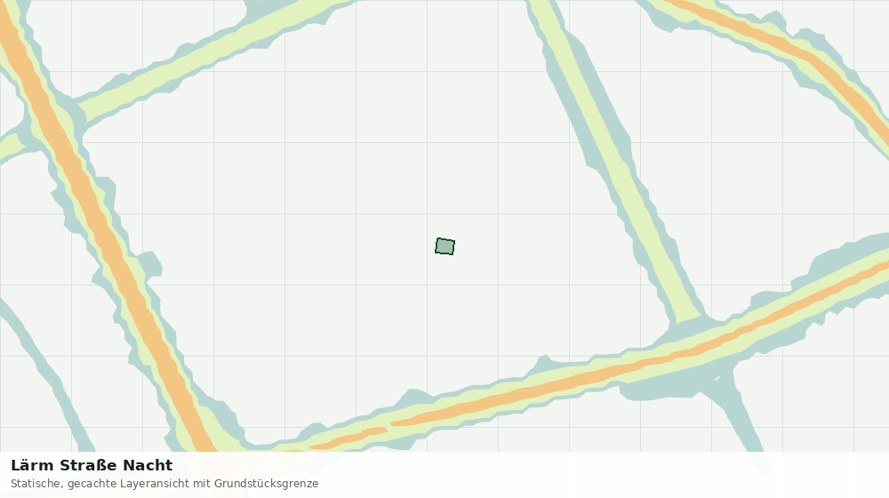 Statische Kartenansicht: Lärm Straße Nacht