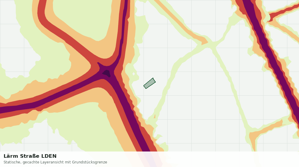 Statische Kartenansicht: Lärm Straße LDEN