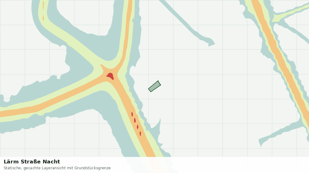 Statische Kartenansicht: Lärm Straße Nacht