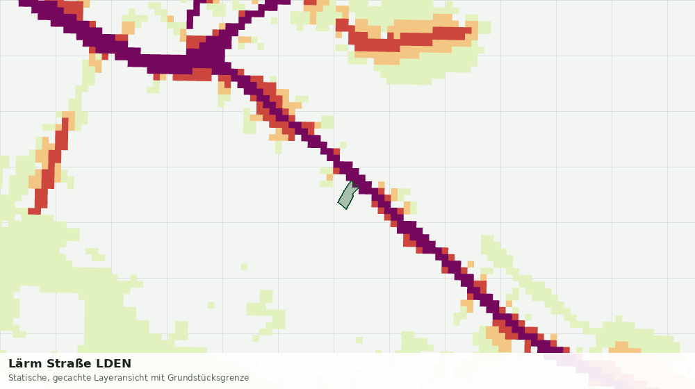 Statische Kartenansicht: Lärm Straße LDEN