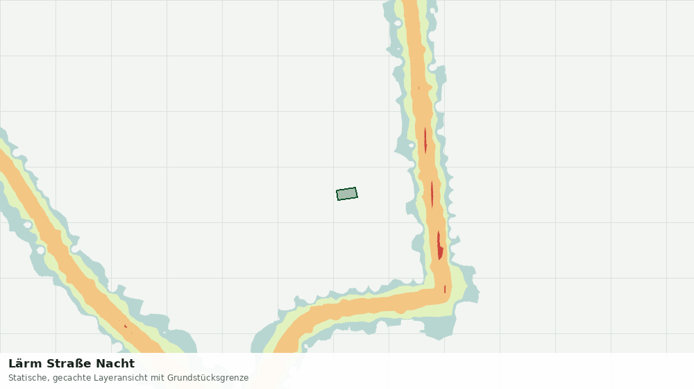 Statische Kartenansicht: Lärm Straße Nacht