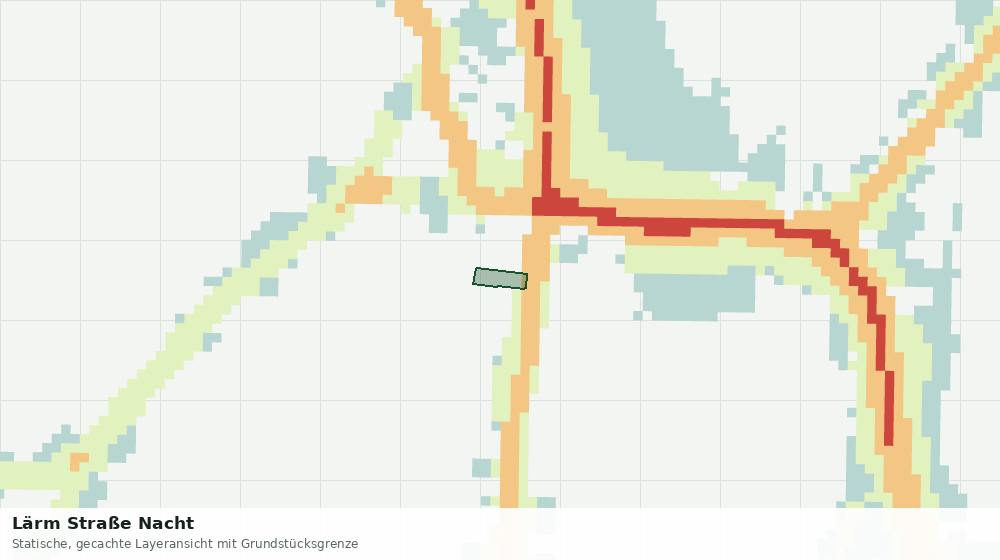 Statische Kartenansicht: Lärm Straße Nacht