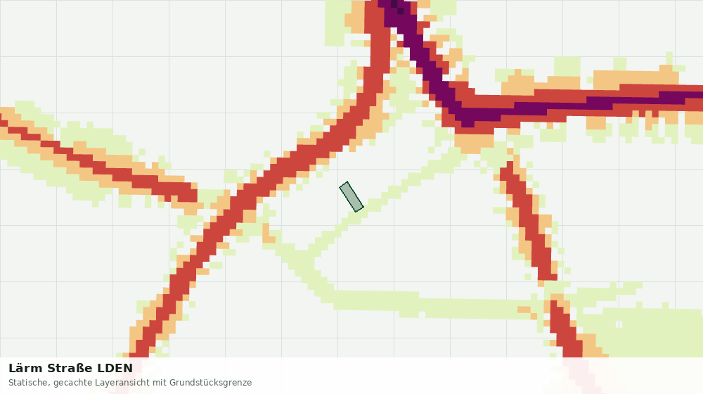 Statische Kartenansicht: Lärm Straße LDEN