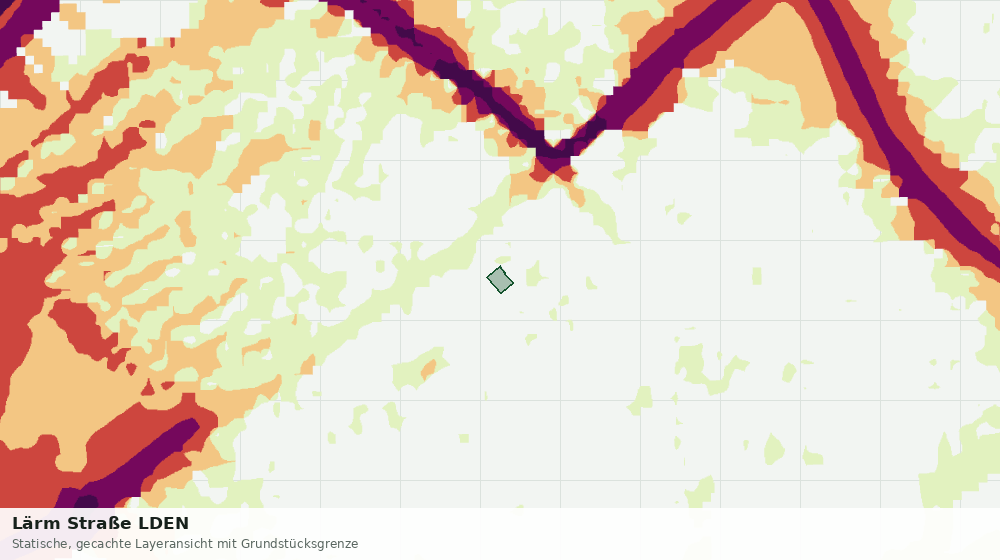 Statische Kartenansicht: Lärm Straße LDEN