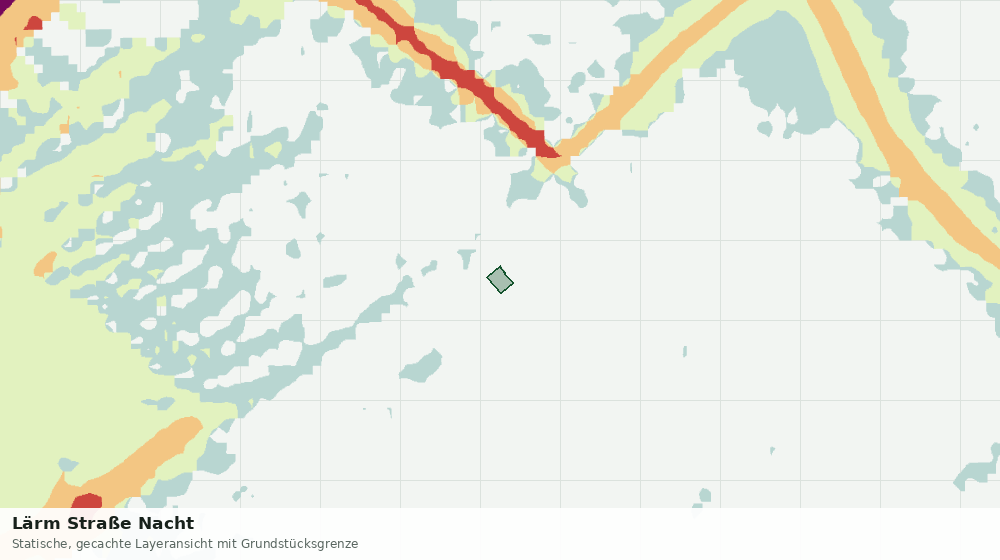 Statische Kartenansicht: Lärm Straße Nacht