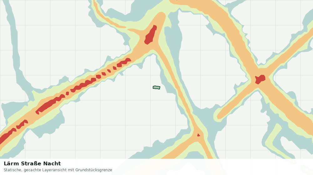 Statische Kartenansicht: Lärm Straße Nacht