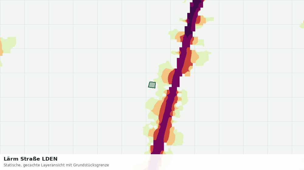 Statische Kartenansicht: Lärm Straße LDEN