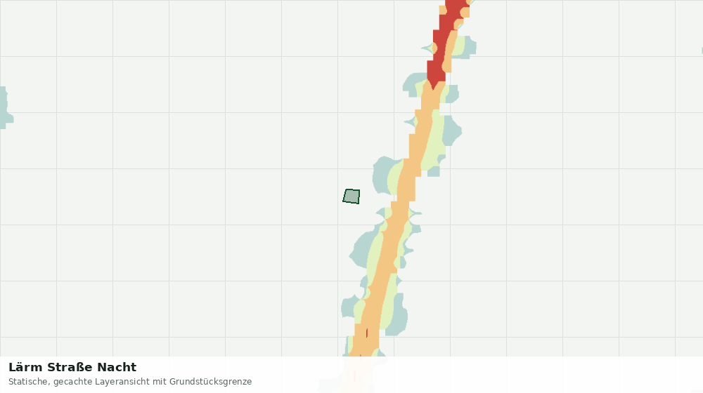 Statische Kartenansicht: Lärm Straße Nacht