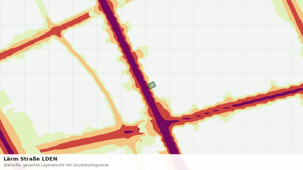 Statische Kartenansicht: Lärm Straße LDEN