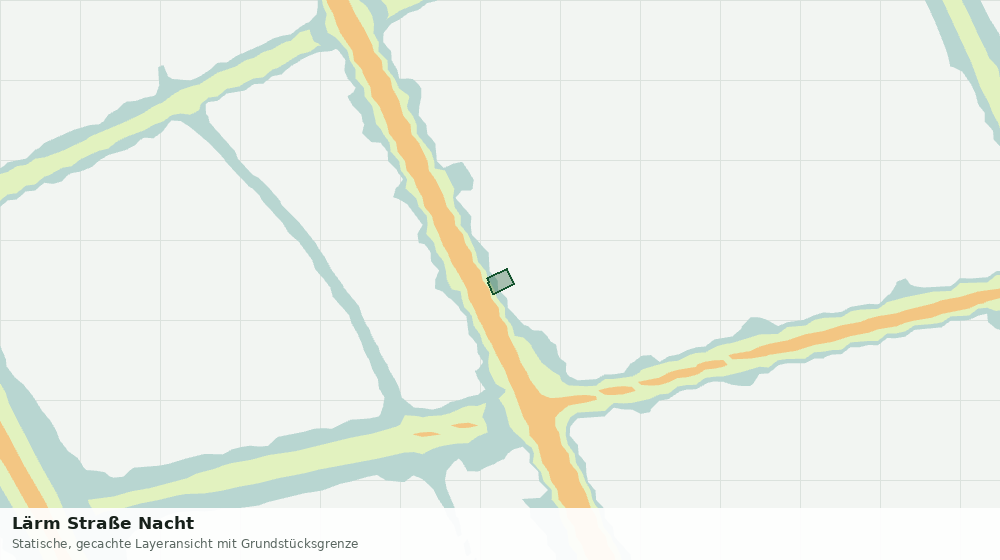 Statische Kartenansicht: Lärm Straße Nacht