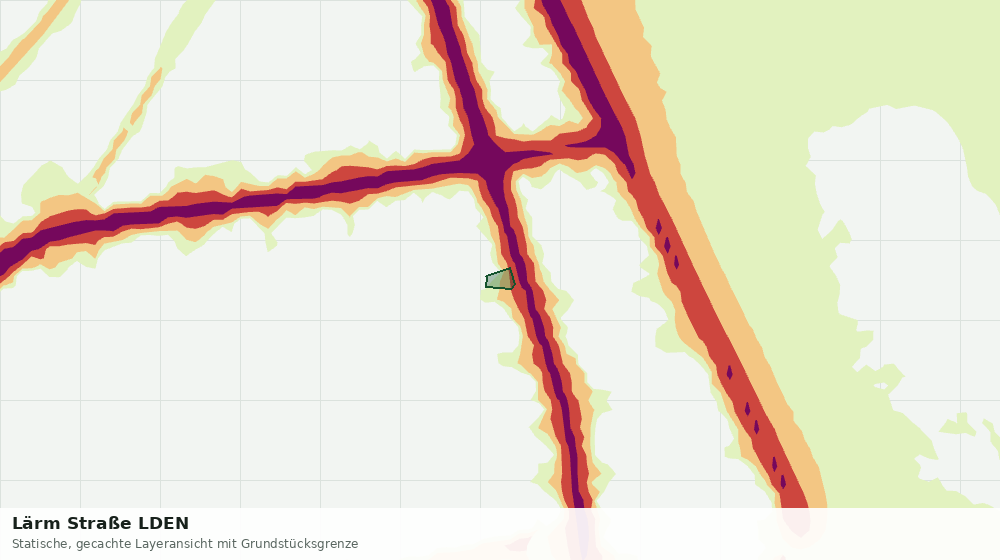 Statische Kartenansicht: Lärm Straße LDEN