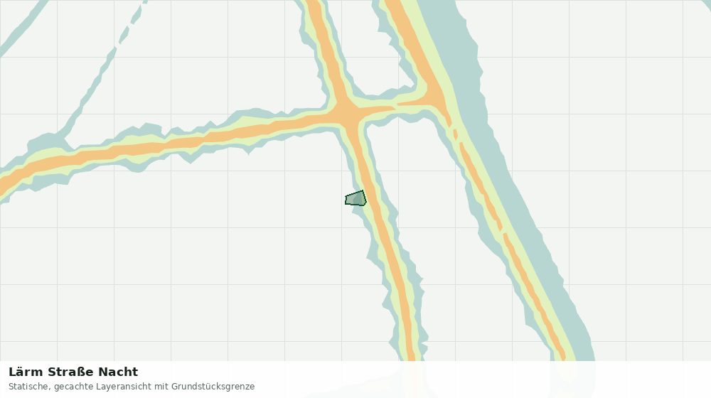 Statische Kartenansicht: Lärm Straße Nacht