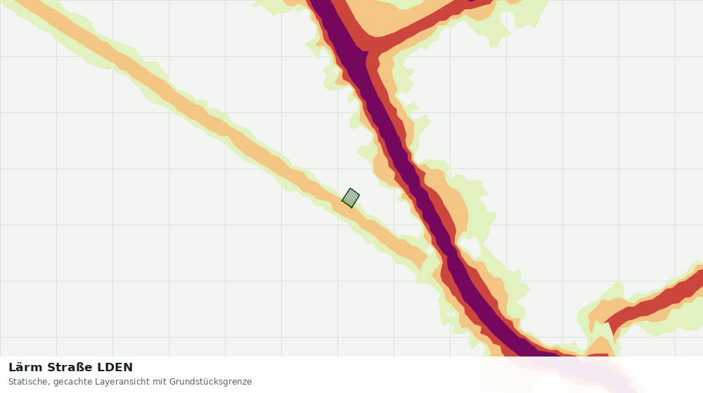 Statische Kartenansicht: Lärm Straße LDEN