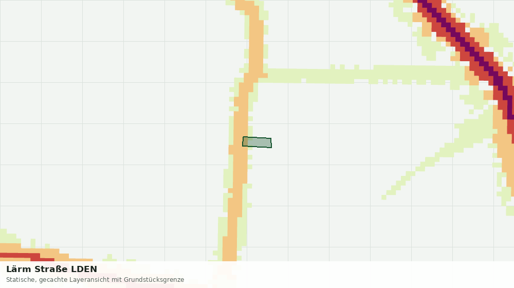 Statische Kartenansicht: Lärm Straße LDEN