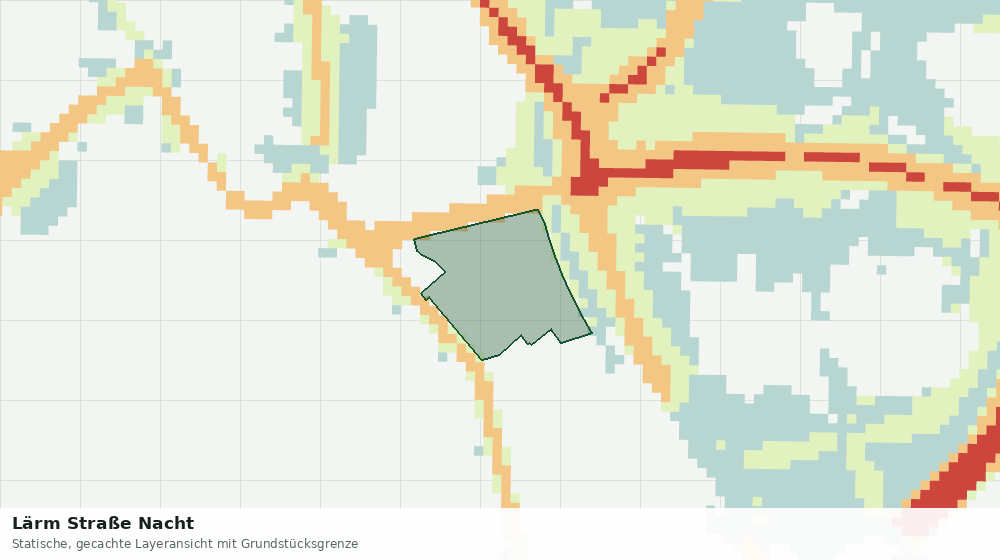 Statische Kartenansicht: Lärm Straße Nacht