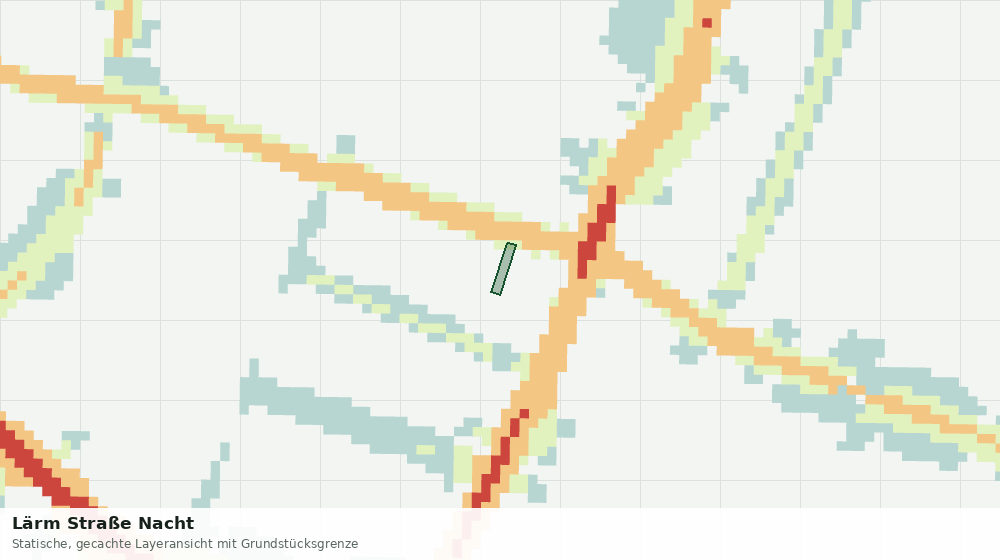 Statische Kartenansicht: Lärm Straße Nacht